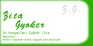 zita gyoker business card