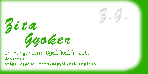 zita gyoker business card